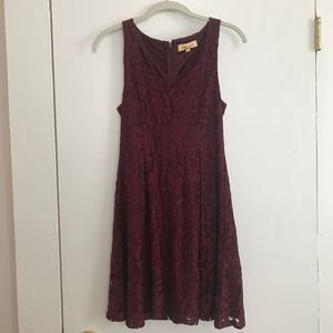 Red cocktail dress